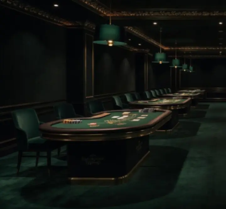 Prestigious tournament hall for blackjack and poker